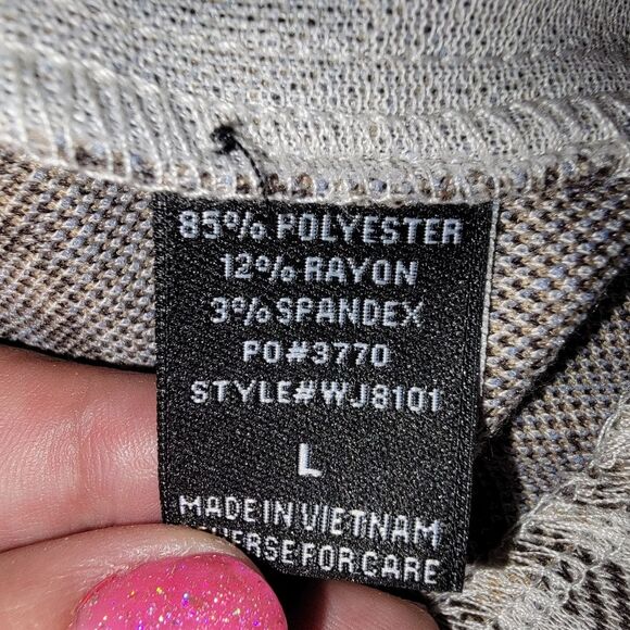 Timing Nwt Buckle long knit plaid blazer jacket size Large - Picture 7 of 7